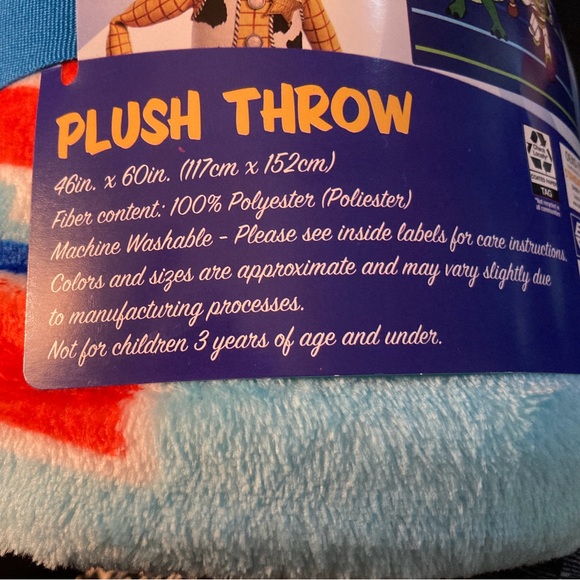NEW DISNEY PIXAR TOY STORY PLUSH THROW - Picture 3 of 4
